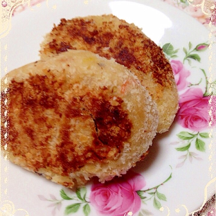 卯の花とじゃが芋の焼きコロッケ♡